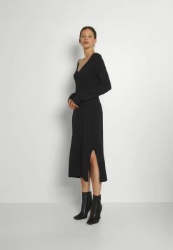 Even&Odd Damen KNIT MAXI V NECK DRESS WITH SLIT - Strickkleid - Black -Even&Odd Verkäufe 2024 4a82719765004c1cbeff7b116cdbac1a