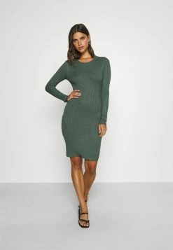 Even&Odd Damen Knit Mini Wide Rib Basic Dress - Etuikleid - Green -Even&Odd Verkäufe 2024 4aeba7d857e64a25a24c367ee173191c