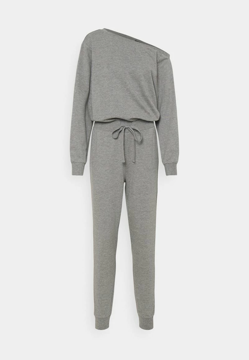 Even&Odd Damen Jumpsuit - Mottled Light Grey 3 Even&Odd Damen Jumpsuit - Mottled Light Grey