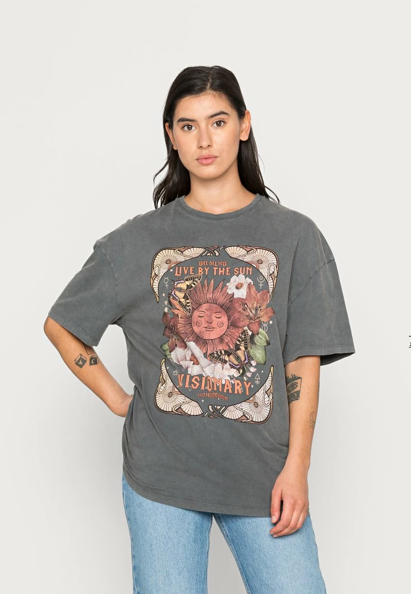 Even&Odd Damen T-Shirt Print - Black 3 Even&Odd Damen T-Shirt Print - Black