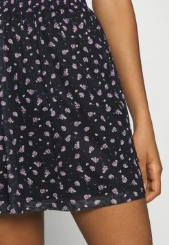 Even&Odd Damen A-Linien-Rock - Black/lilac -Even&Odd Verkäufe 2024 4ee9dedb87194899ab1ccb9a1796d091