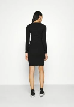 Even&Odd Damen Knit Mini Wide Rib Basic Dress - Etuikleid - Black -Even&Odd Verkäufe 2024 5191023079844165b0a8ac5e742fd6c7