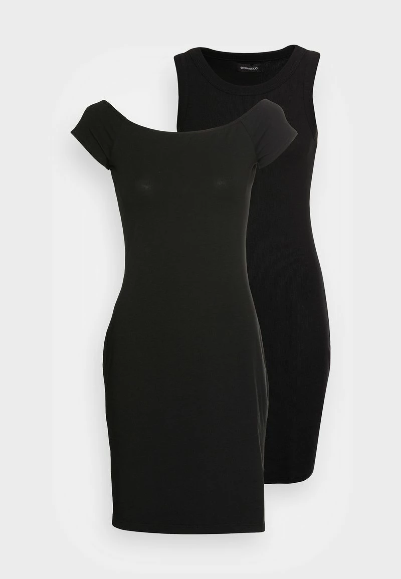 Even&Odd Jerseykleid - Black/black | Damen 7 Even&Odd Jerseykleid - Black/black | Damen – Bild 5
