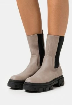 Even&Odd Damen Plateaustiefelette - Taupe