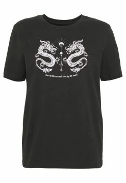 Even&Odd HATTIE MIRRORED DRAGONS TEE - T-Shirt Print - 801 - Anthracite | Damen -Even&Odd Verkäufe 2024 54594f3f1a68411f91b995c2d9de91ce