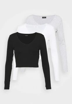 Even&Odd Damen 3 PACK - Langarmshirt - Black/white/grey -Even&Odd Verkäufe 2024 54cc7ea115d5470eb40a81d80fee14d1