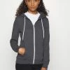 Even&Odd Damen ZIP JACKET - Sweatjacke - Mottled Dark Grey -Even&Odd Verkäufe 2024 557fe568fd0442fc86f7dd58b5fca1b0