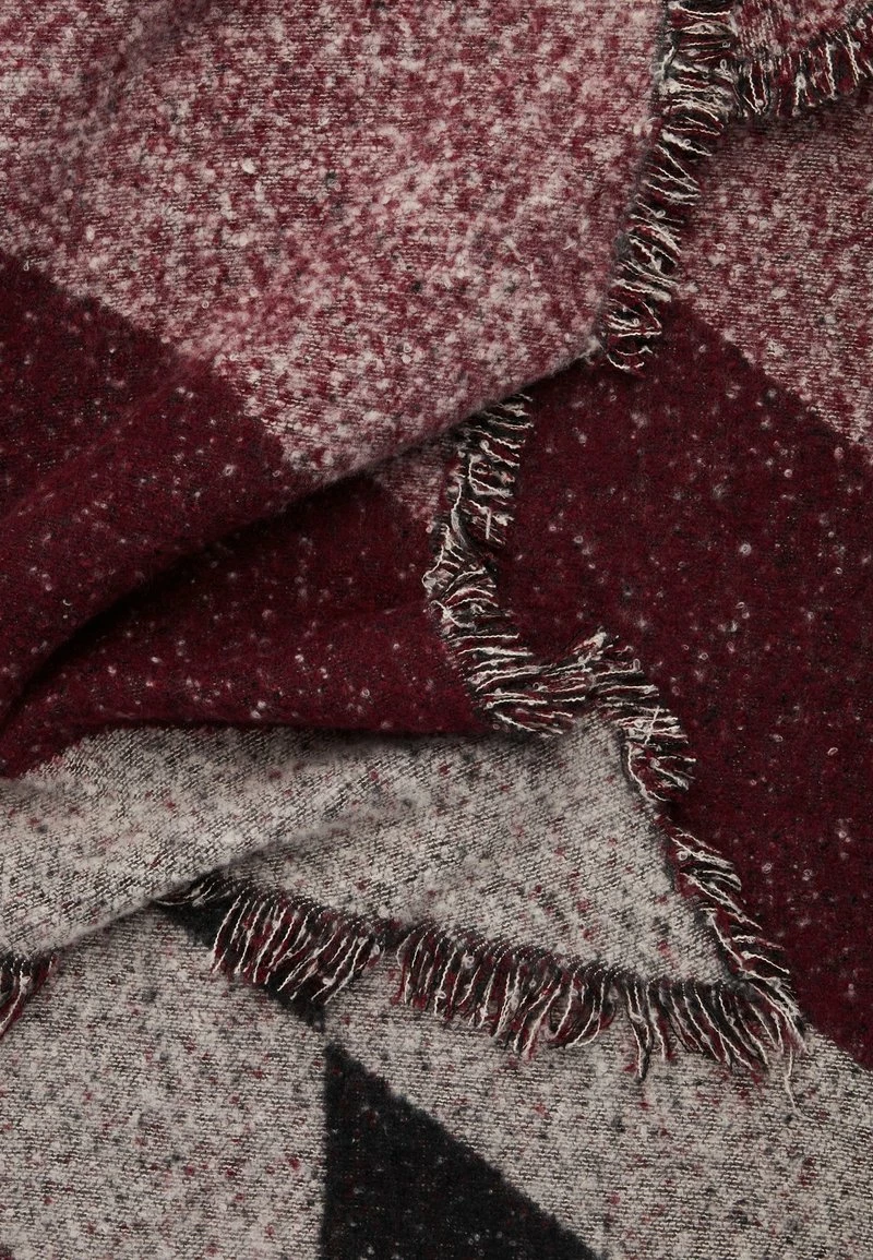 Even&Odd Damen Schal - Dark Red/black 4 Even&Odd Damen Schal - Dark Red/black – Bild 2