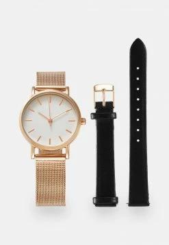 Even&Odd Damen SET - Uhr - Rose Gold-coloured/black
