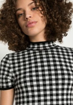 Even&Odd Damen Strickkleid - Black/white -Even&Odd Verkäufe 2024 5c6d782aeaa54b49953caf4e4c558bfb