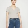 Even&Odd Damen T-Shirt Print - Light Grey