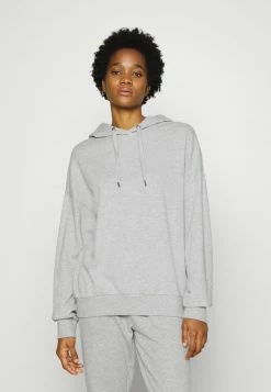 Even&Odd Damen Kapuzenpullover - Mottled Light Grey