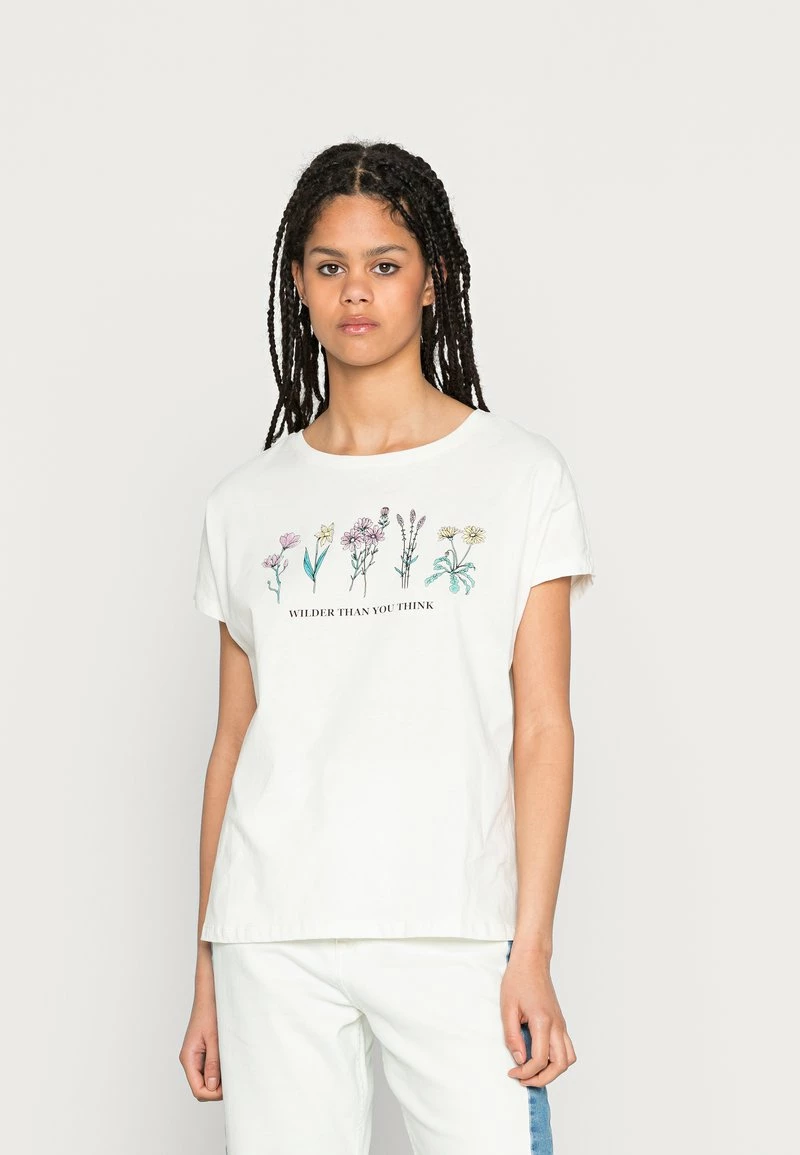 Even&Odd Damen T-Shirt Print - White 3 Even&Odd Damen T-Shirt Print - White