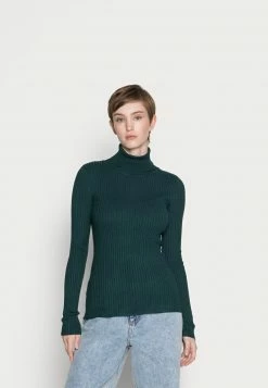 Even&Odd Damen BASIC TURTLE NECK - Strickpullover - Dark Green