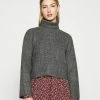 Even&Odd Damen CROPPED BOXY ROLL NECK - Strickpullover - Mottled Dark Grey -Even&Odd Verkäufe 2024 68a790d97213406685dfbe762650892e