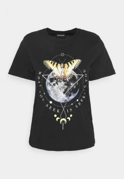 Even&Odd HATTIE MOON AND BUTTERLY TEE - T-Shirt Print - Black | Damen -Even&Odd Verkäufe 2024 69dfe643e918485086505638a8c449df