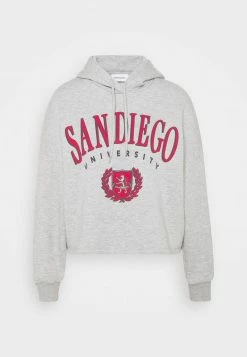 Even&Odd Damen OVERSIZED CROPPED PRINTED HOODIE - Kapuzenpullover - Mottled Light Grey -Even&Odd Verkäufe 2024 6e79d8437a3944be92c35040684c6a31