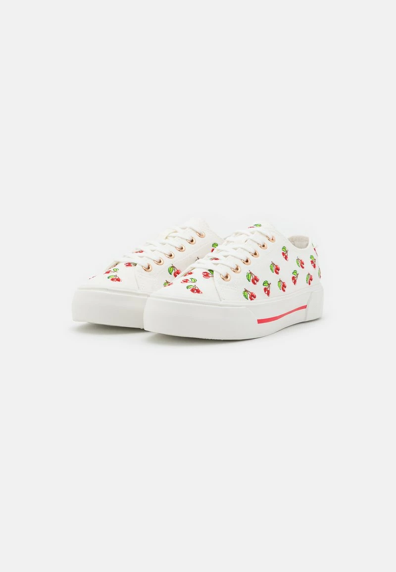 Even&Odd Sneaker Low - White/red | Damen 5 Even&Odd Sneaker Low - White/red | Damen – Bild 3