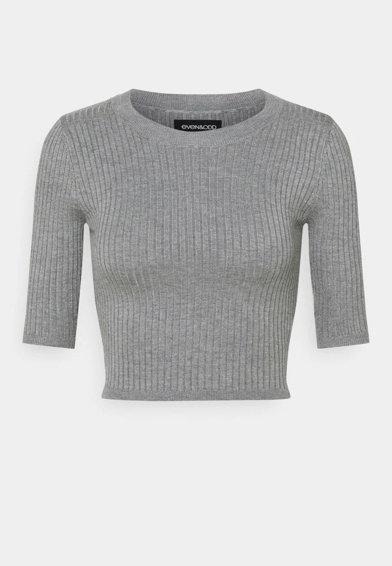 Even&Odd Damen 2 PACK - T-Shirt Basic - Mottled Grey/sand 11 Even&Odd Damen 2 PACK - T-Shirt Basic - Mottled Grey/sand – Bild 9