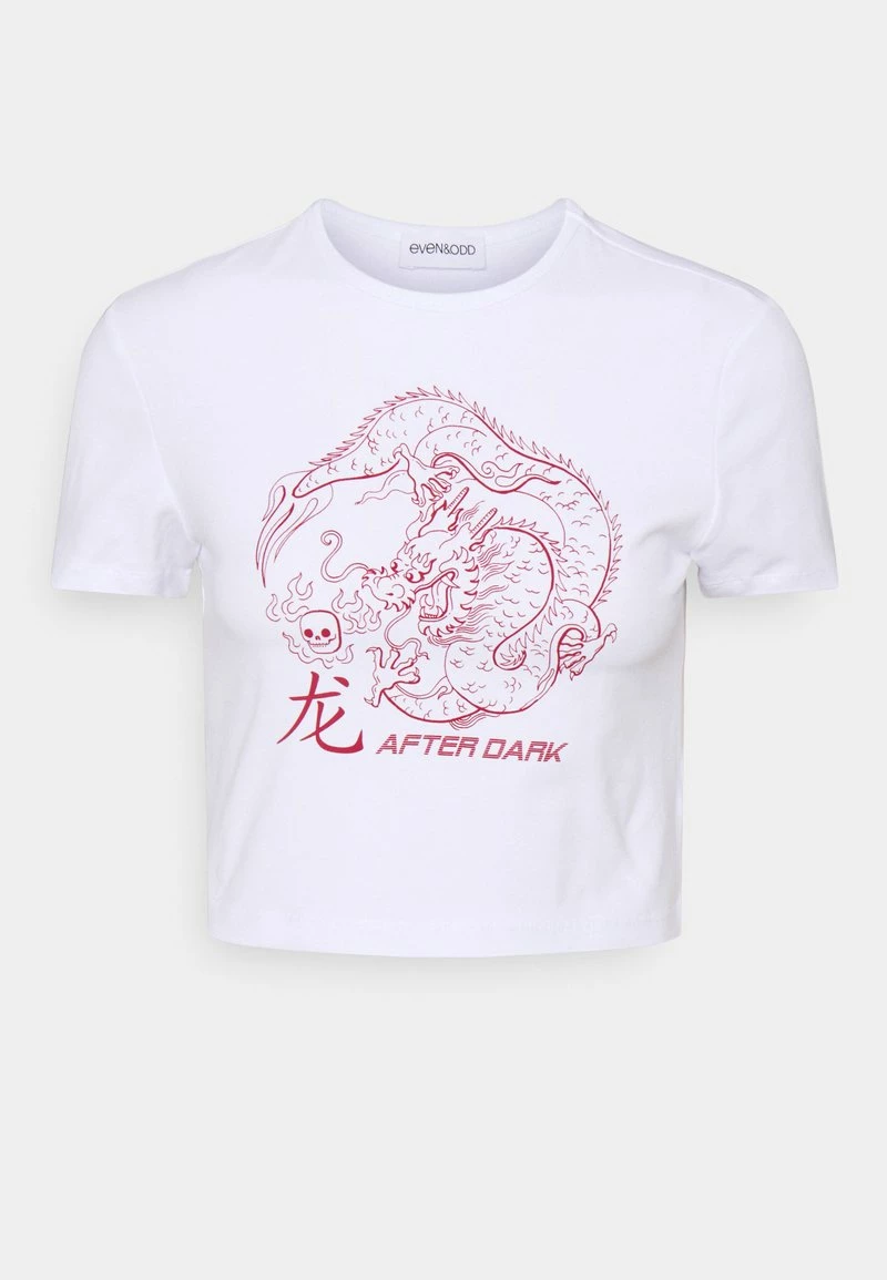 Even&Odd T-Shirt Print - White | Damen 7 Even&Odd T-Shirt Print - White | Damen – Bild 5