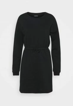 Even&Odd Damen Sweat Mini Drawstring Waist Dress - Freizeitkleid - Black -Even&Odd Verkäufe 2024 727d02700e234cab98733c412f301d25