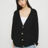 Even&Odd Damen MID LENGTH BUTTON DOWN - Strickjacke - Black -Even&Odd Verkäufe 2024 72cfa7206d5141b2a2e7a1260c4e0403