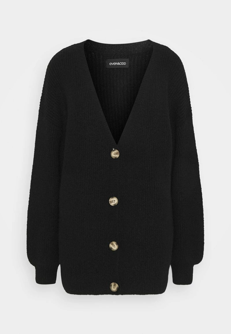 Even&Odd Damen MID LENGTH BUTTON DOWN - Strickjacke - Black 7 Even&Odd Damen MID LENGTH BUTTON DOWN - Strickjacke - Black – Bild 5