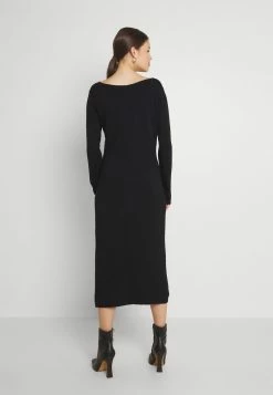 Even&Odd Damen KNIT MAXI V NECK DRESS WITH SLIT - Strickkleid - Black -Even&Odd Verkäufe 2024 74ed1fc359c54cfa86c831995af5547e