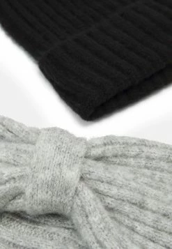 Even&Odd Damen SET - Mütze - Black/grey -Even&Odd Verkäufe 2024 786d37965c9a4306860f5d050b7192fa