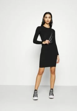 Even&Odd Damen Knit Mini Wide Rib Basic Dress - Etuikleid - Black -Even&Odd Verkäufe 2024 79bed5e0519c481883dad2dae24bfe56