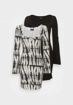 Even&Odd Damen FLARED SLEEVES DRESS 2 Pack - Freizeitkleid - Black/light Grey -Even&Odd Verkäufe 2024 7ac330d8cbd24d0d8ca9b1ce2065139e