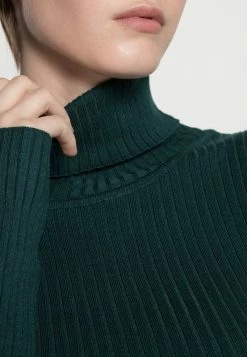 Even&Odd Damen BASIC TURTLE NECK - Strickpullover - Dark Green -Even&Odd Verkäufe 2024 7c5b046f10fc49afbf89a65279c76f6b