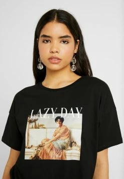 Even&Odd Damen T-Shirt Print - Black -Even&Odd Verkäufe 2024 7f5dc42263e546eeae25331017d0a93a