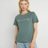 Even&Odd Damen T-Shirt Print - Green -Even&Odd Verkäufe 2024 8450b948260447988a113e6df48ffb80