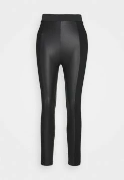 Even&Odd Damen PU LEGGINGS WITH PUNTO INSERTS - Leggings - Hosen - Black -Even&Odd Verkäufe 2024 863ccf5d3d864f4abe1147d1205a54e0