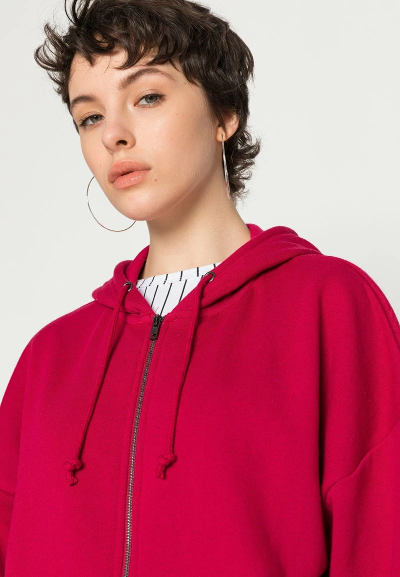Even&Odd Damen OVERSIZED HOODED ZIP JACKET - Sweatjacke - Red 7 Even&Odd Damen OVERSIZED HOODED ZIP JACKET - Sweatjacke - Red – Bild 5