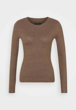Even&Odd Damen Strickpullover - Light Brown Melange