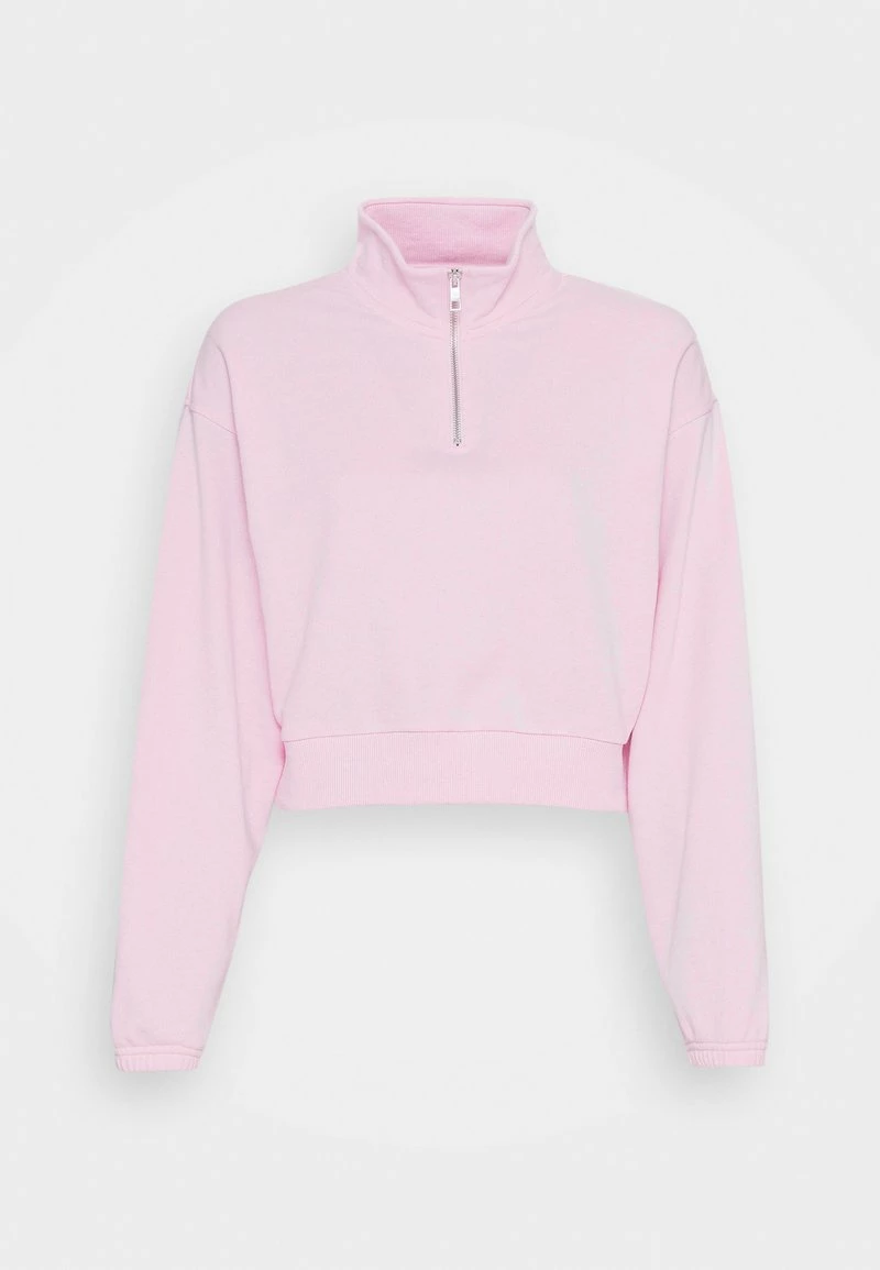 Even&Odd Damen CROPPED WITH HALF ZIP COLLAR - Sweatshirt - Light Pink 6 Even&Odd Damen CROPPED WITH HALF ZIP COLLAR - Sweatshirt - Light Pink – Bild 4