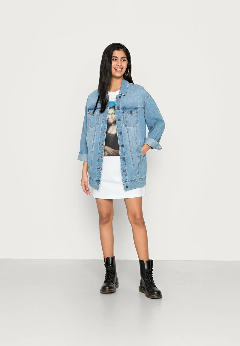 Even&Odd Damen DRESS WITH BIG PLACEMENT - Jerseykleid - White/multi Coloured 4 Even&Odd Damen DRESS WITH BIG PLACEMENT - Jerseykleid - White/multi Coloured – Bild 2