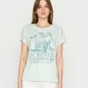 Even&Odd T-Shirt Print - Light Green | Damen -Even&Odd Verkäufe 2024 921025b8c7d84df4947dfedece23f531