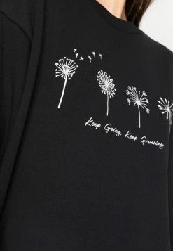 Even&Odd Damen OVERSIZED FLOWER PRINT - Sweatshirt - Black -Even&Odd Verkäufe 2024 9277e99e7948492880567e9c001c4fe0