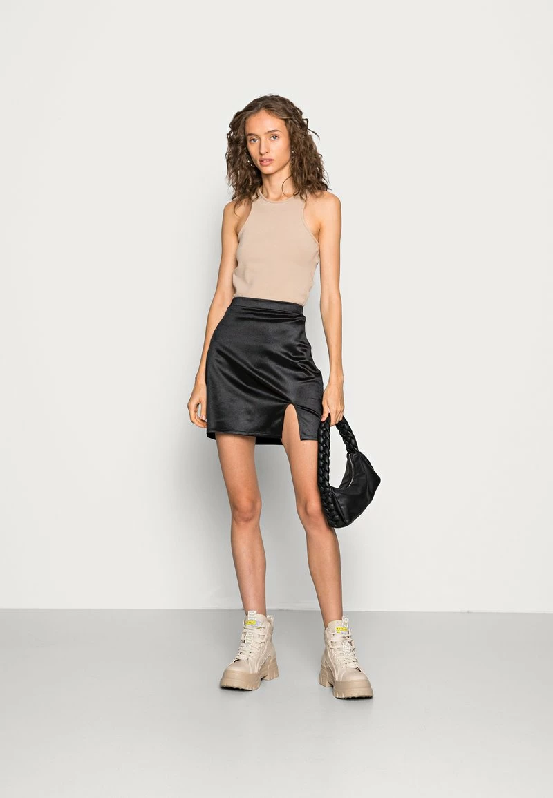 Even&Odd Damen BODYCON SKIRT WITH SLIT - Minirock - Black 4 Even&Odd Damen BODYCON SKIRT WITH SLIT - Minirock - Black – Bild 2