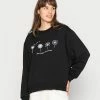 Even&Odd Damen OVERSIZED FLOWER PRINT - Sweatshirt - Black -Even&Odd Verkäufe 2024 95ef95a32cbd4e88baf265a419163f11