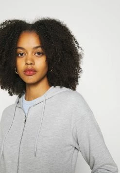 Even&Odd Damen BASIC HOODIE JACKET WITH POCKETS - Kapuzenpullover - Mottled Light Grey -Even&Odd Verkäufe 2024 97862aa8331941da8f160833a74f85c4