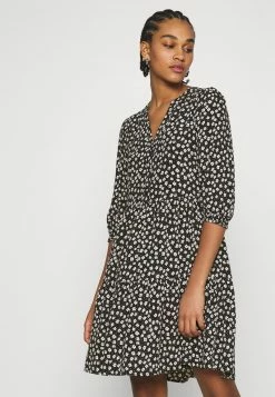 Even&Odd Damen Blusenkleid - Black/white -Even&Odd Verkäufe 2024 97c701d484e64659b0732007ff76336b