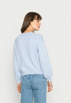 Even&Odd POINTELLE CREW NECK JUMPER - Strickpullover - Mottled Light Blue | Damen -Even&Odd Verkäufe 2024 98bf5928340b41dc927ad4d536e86a0d