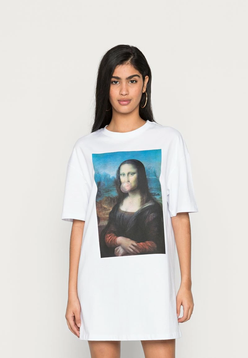 Even&Odd Damen DRESS WITH BIG PLACEMENT - Jerseykleid - White/multi Coloured 3 Even&Odd Damen DRESS WITH BIG PLACEMENT - Jerseykleid - White/multi Coloured