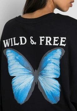 Even&Odd Damen BUTTERFLY BACK PRINT OVERSIZED - Sweatshirt - Black -Even&Odd Verkäufe 2024 9a6547203c82420795a2f9a60e9eaddb