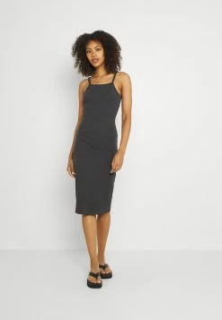 Even&Odd Damen Jerseykleid - Mottled Dark Grey