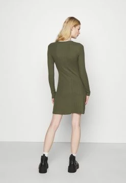 Even&Odd Ribbed Button Through Mini Dress - Strickkleid - Green | Damen -Even&Odd Verkäufe 2024 9d43618e42274282962946bfa82091f7